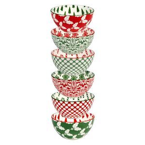 Certified International Winter Medley Small All Purpose Bowls (Set Of 6)